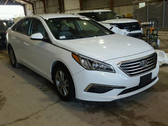 5NPE24AF0FH121696 - 2015 HYUNDAI SONATA SE WHITE photo 1