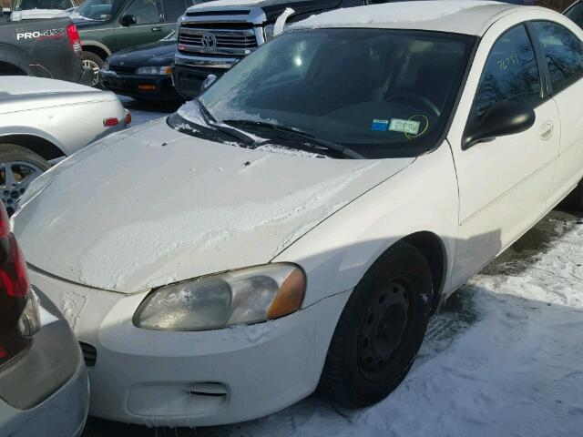 1B3EL36X12N334872 - 2002 DODGE STRATUS SE WHITE photo 2