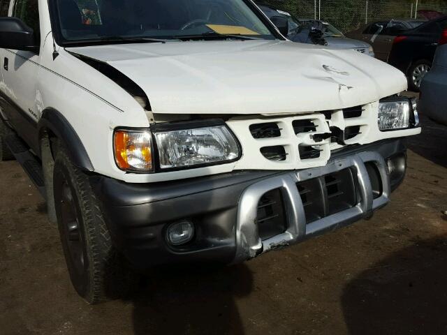 4S2CK58W414344538 - 2001 ISUZU RODEO S WHITE photo 9