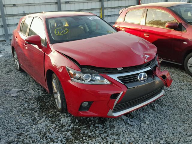 JTHKD5BH1F2245754 - 2015 LEXUS CT 200 RED photo 1