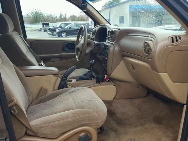 1GNES16S636214658 - 2003 CHEVROLET TRAILBLAZE BROWN photo 5