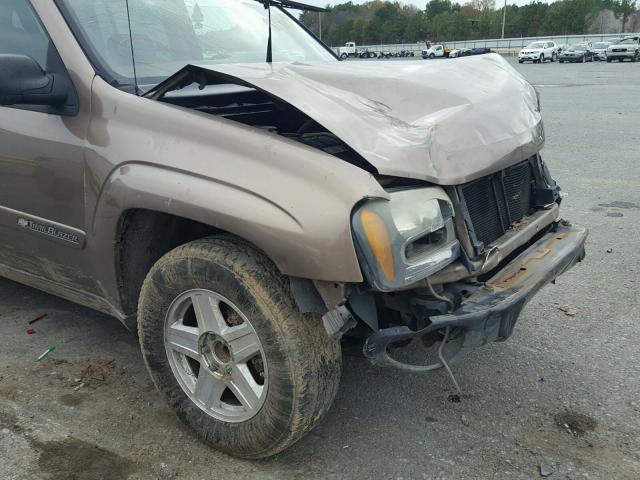 1GNES16S636214658 - 2003 CHEVROLET TRAILBLAZE BROWN photo 9