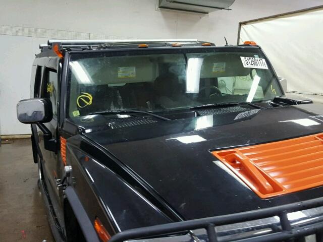 5GRGN23UX3H145500 - 2003 HUMMER H2 BLACK photo 10