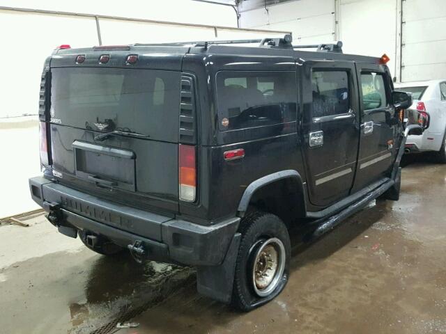 5GRGN23UX3H145500 - 2003 HUMMER H2 BLACK photo 4