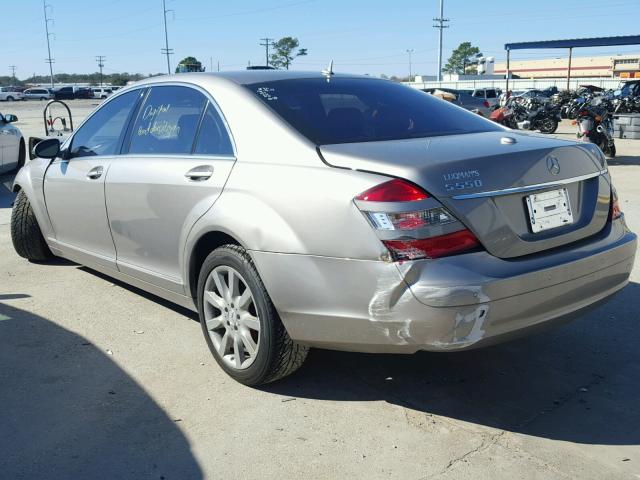 WDDNG71X37A053095 - 2007 MERCEDES-BENZ S 550 SILVER photo 3