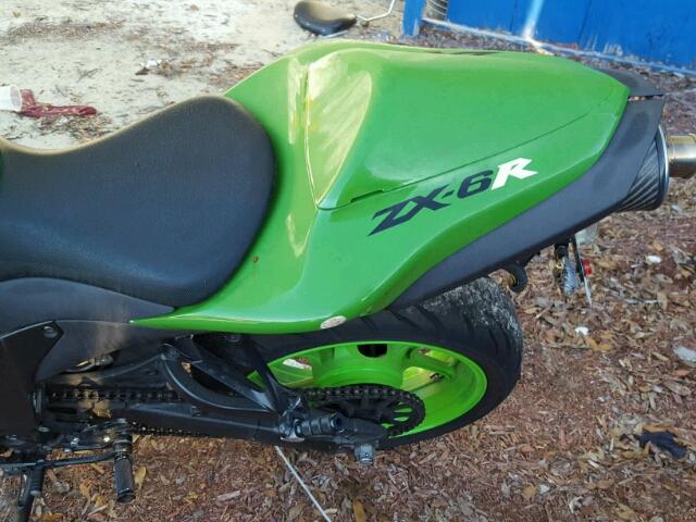 JKAZX4P168A041015 - 2008 KAWASAKI ZX600 P GREEN photo 6