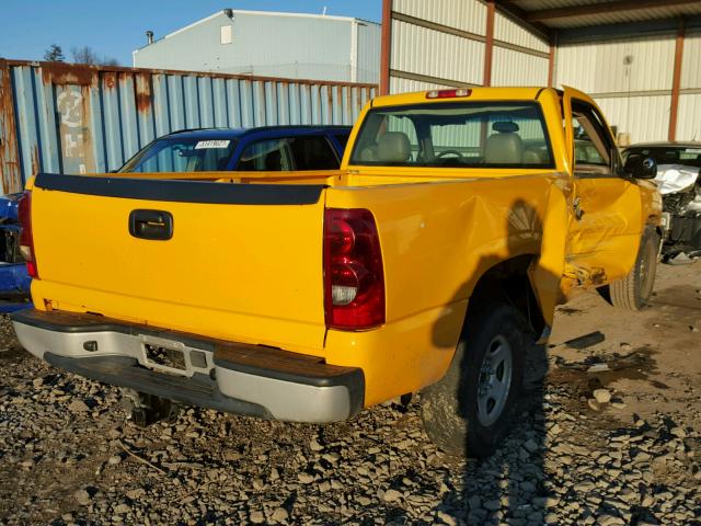 1GCEC14V23E291004 - 2003 CHEVROLET SILVERADO YELLOW photo 4