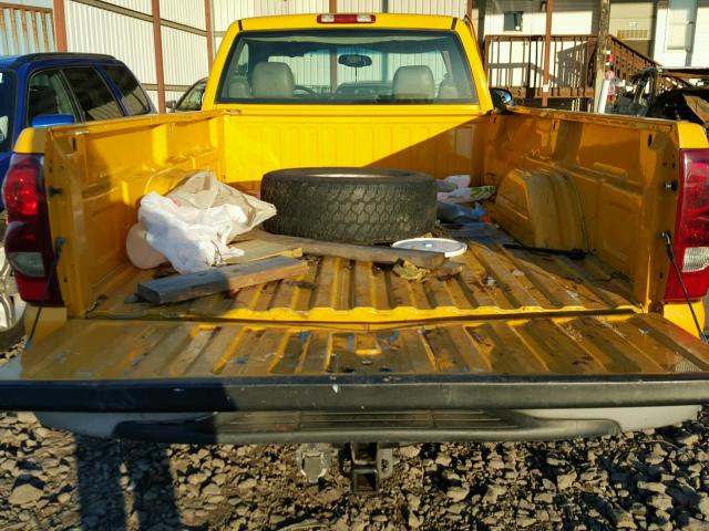 1GCEC14V23E291004 - 2003 CHEVROLET SILVERADO YELLOW photo 6