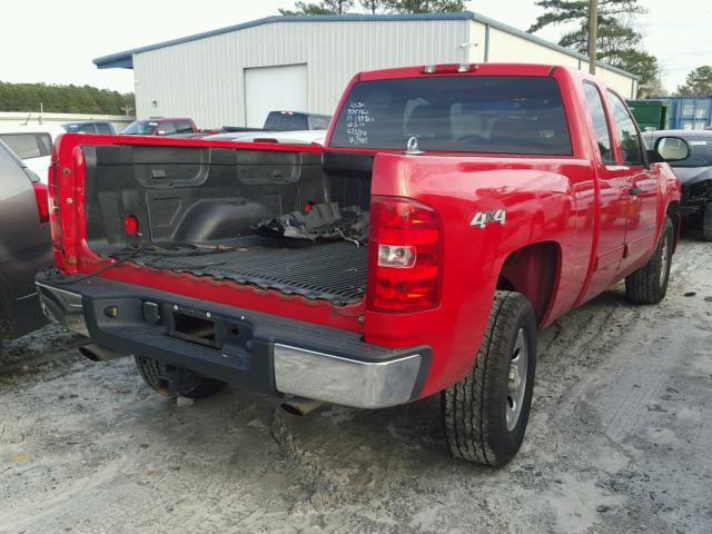 1GCEK19J98Z163481 - 2008 CHEVROLET SILVERADO RED photo 4