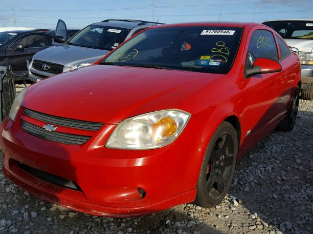 1G1AP18P277351039 - 2007 CHEVROLET COBALT SS RED photo 2