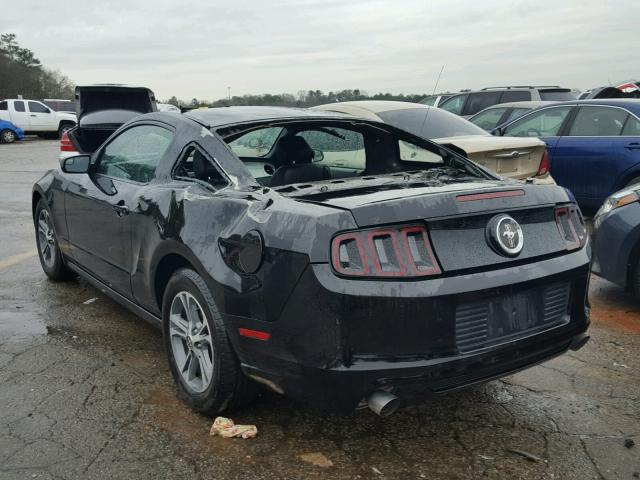 1ZVBP8AM3E5264275 - 2014 FORD MUSTANG BLACK photo 3