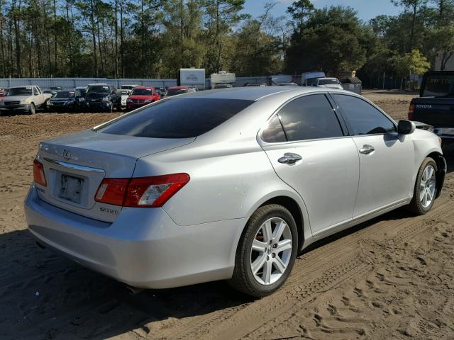 JTHBJ46G782213270 - 2008 LEXUS ES 350 SILVER photo 4