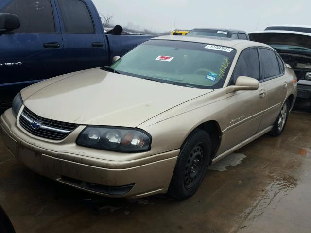 2G1WH52K649223193 - 2004 CHEVROLET IMPALA LS GOLD photo 2