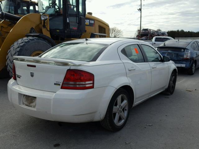 1B3LC56R08N625439 - 2008 DODGE AVENGER SX WHITE photo 4