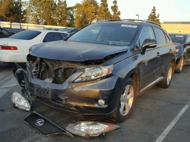 JTJBK1BA5B2013278 - 2011 LEXUS RX 350 CHARCOAL photo 2