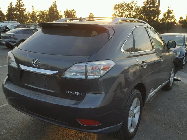 JTJBK1BA5B2013278 - 2011 LEXUS RX 350 CHARCOAL photo 4