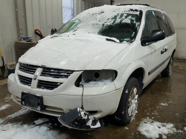 1D4GP24R96B586857 - 2006 DODGE GRAND CARA WHITE photo 2