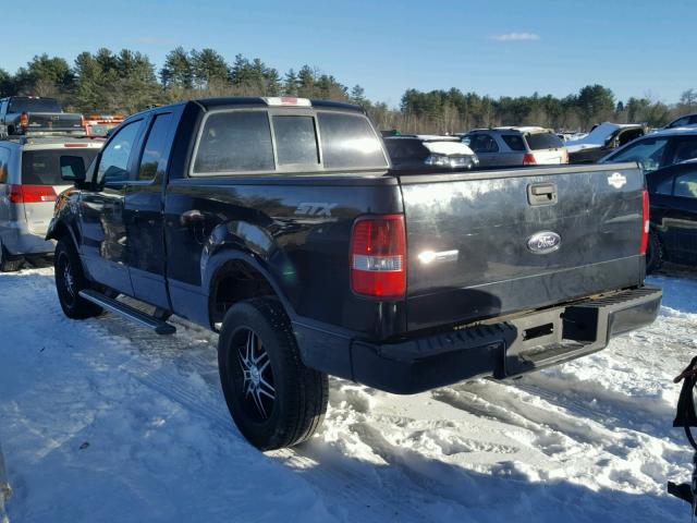 1FTRX14W16FA29035 - 2006 FORD F150 BLACK photo 3