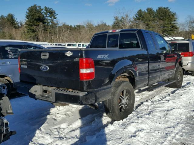 1FTRX14W16FA29035 - 2006 FORD F150 BLACK photo 4