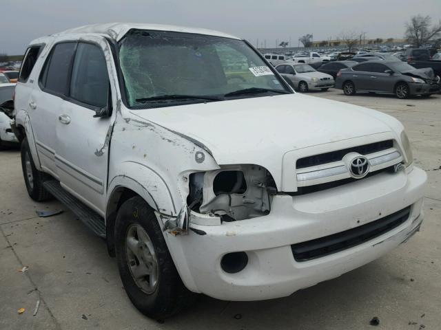 5TDZT34A76S266690 - 2006 TOYOTA SEQUOIA SR WHITE photo 1