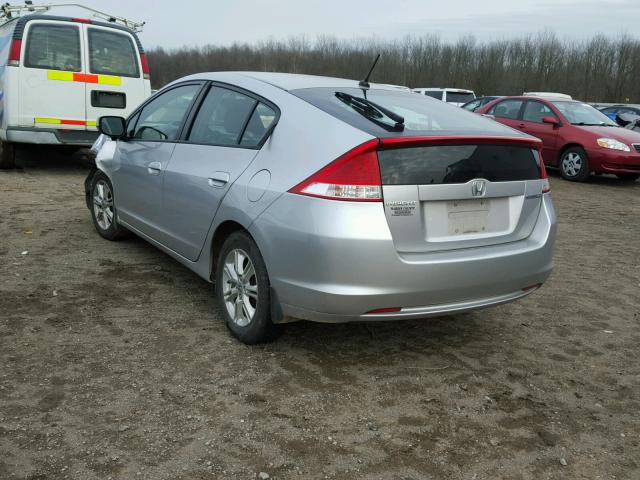 JHMZE2H77AS000491 - 2010 HONDA INSIGHT EX SILVER photo 3