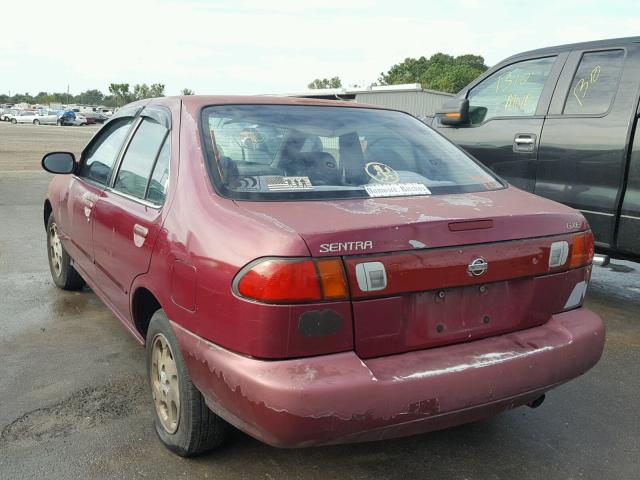 1N4AB41DXXC709606 - 1999 NISSAN SENTRA BAS MAROON photo 3