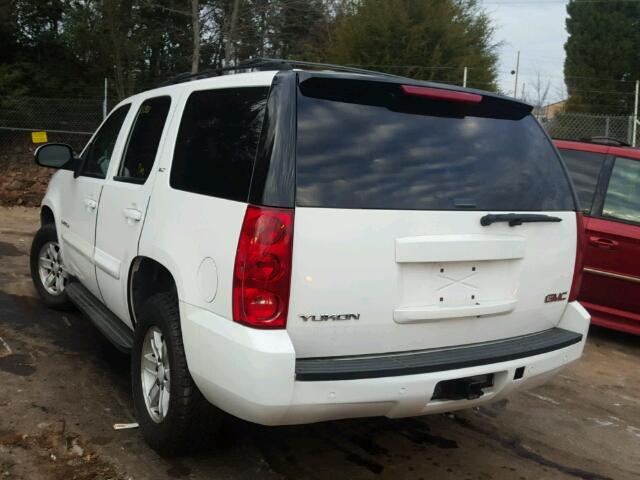 1GKFK13067R188166 - 2007 GMC YUKON WHITE photo 3