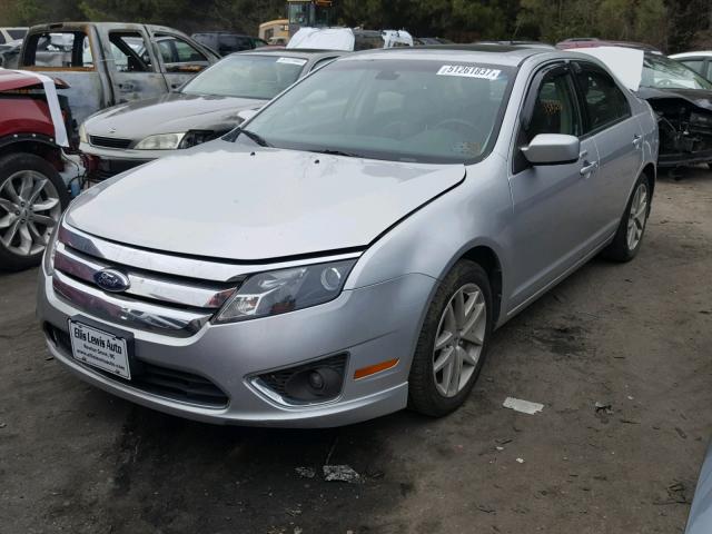 3FAHP0JA1BR174321 - 2011 FORD FUSION SEL SILVER photo 2