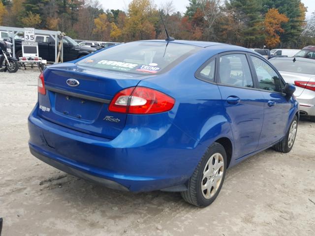 3FADP4AJ1BM143993 - 2011 FORD FIESTA S BLUE photo 4