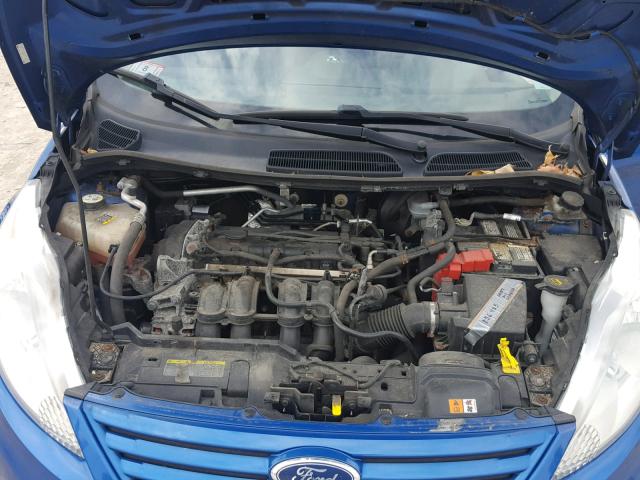 3FADP4AJ1BM143993 - 2011 FORD FIESTA S BLUE photo 7