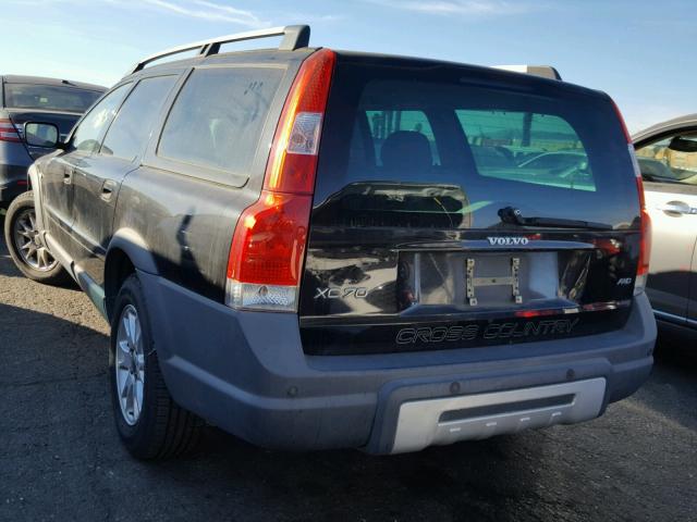 YV4SZ592561213123 - 2006 VOLVO XC70 BLACK photo 3