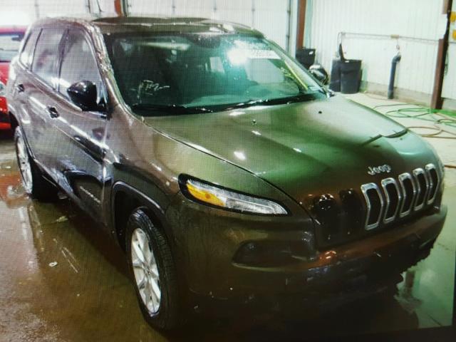 1C4PJLAB2FW507856 - 2015 JEEP CHEROKEE S GREEN photo 1