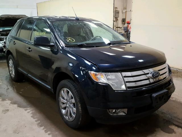 2FMDK3JC1ABB63659 - 2010 FORD EDGE SEL BLUE photo 1