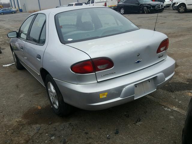 1G1JC524227372726 - 2002 CHEVROLET CAVALIER B SILVER photo 3