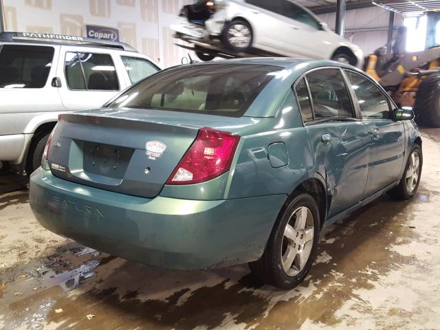 1G8AL55F37Z100616 - 2007 SATURN ION LEVEL GREEN photo 4