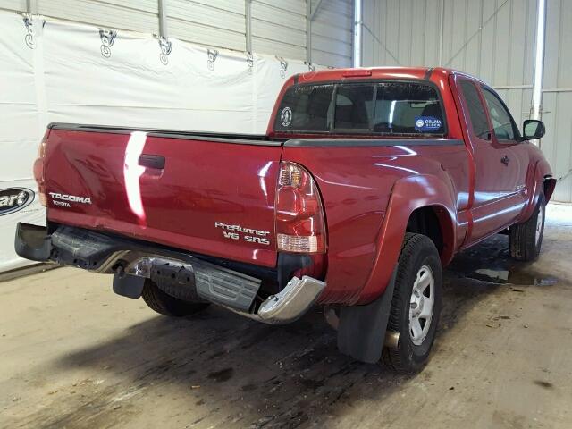 5TETU62N47Z380256 - 2007 TOYOTA TACOMA PRE RED photo 9