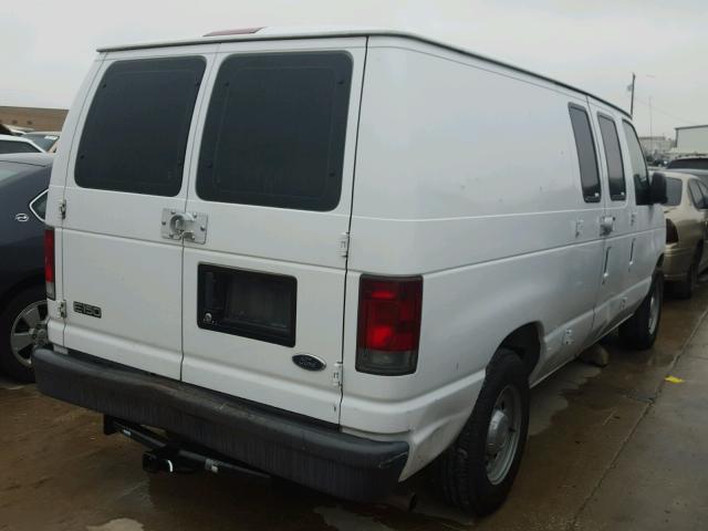 1FTRE14W95HA33150 - 2005 FORD ECONOLINE WHITE photo 4