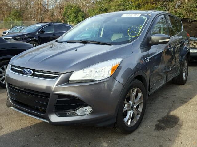 1FMCU9H95DUD72856 - 2013 FORD ESCAPE SEL GRAY photo 2