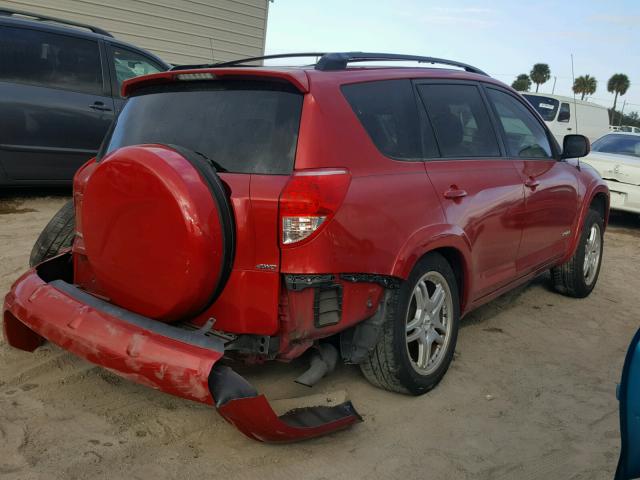 JTMBD32V185144713 - 2008 TOYOTA RAV4 SPORT RED photo 4