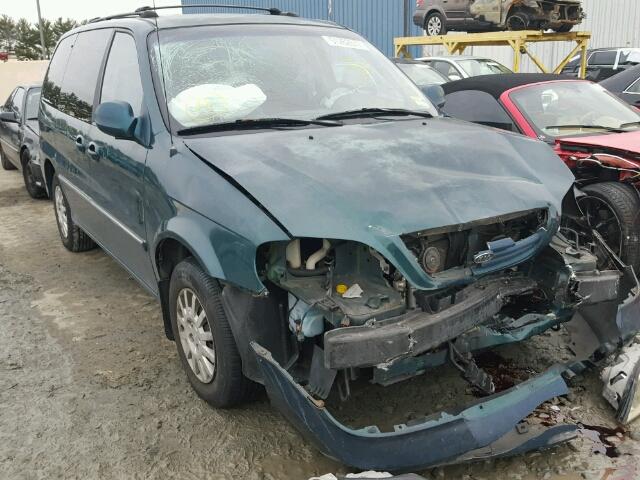 KNDUP131126342046 - 2002 KIA SEDONA EX GREEN photo 1