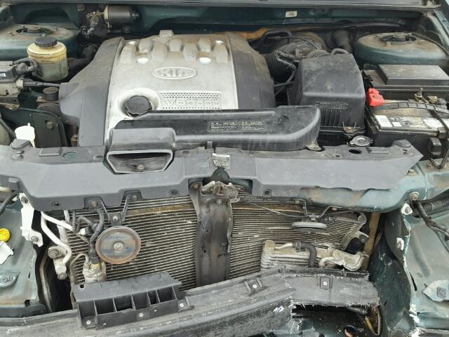 KNDUP131126342046 - 2002 KIA SEDONA EX GREEN photo 7