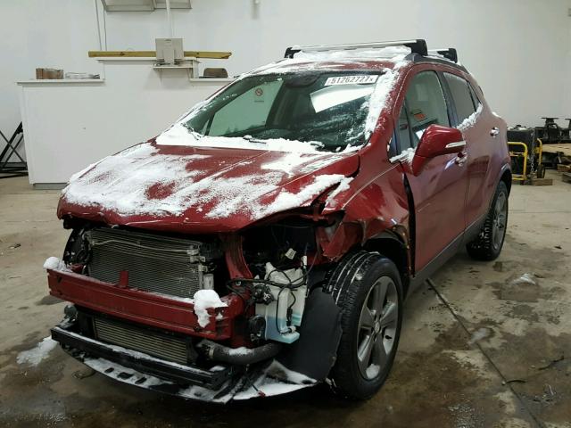 KL4CJFSB2EB562404 - 2014 BUICK ENCORE CON RED photo 2