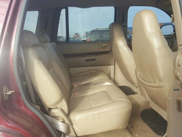 1B4HS58N62F163064 - 2002 DODGE DURANGO SL MAROON photo 6