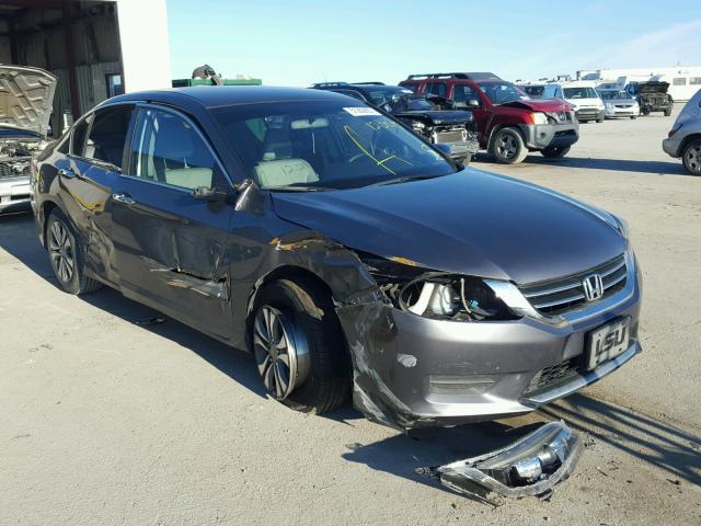 1HGCR2F32EA295850 - 2014 HONDA ACCORD LX GRAY photo 1