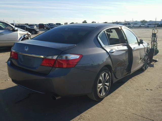 1HGCR2F32EA295850 - 2014 HONDA ACCORD LX GRAY photo 4