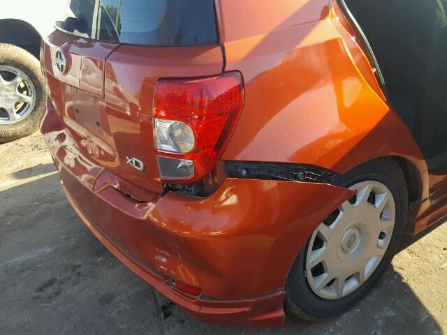 JTKKU10408J029504 - 2008 SCION XD ORANGE photo 9