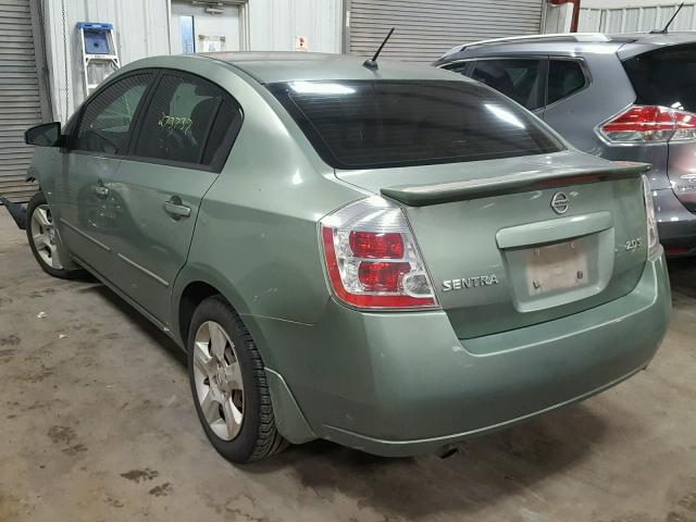 3N1AB61E97L694795 - 2007 NISSAN SENTRA 2.0 GREEN photo 3