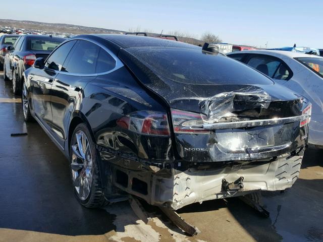 5YJSA1E42FF118648 - 2015 TESLA MODEL S BLACK photo 3