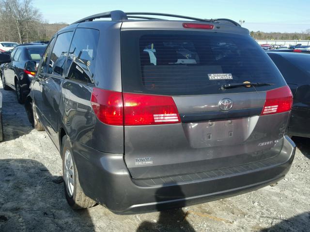 5TDZA23C35S368361 - 2005 TOYOTA SIENNA CE GRAY photo 3