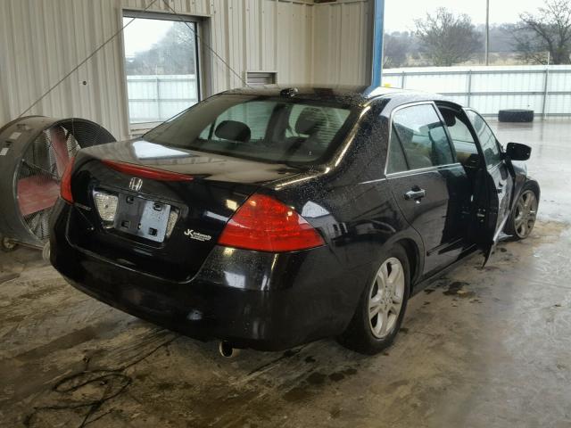 1HGCM56867A131905 - 2007 HONDA ACCORD EX BLACK photo 4